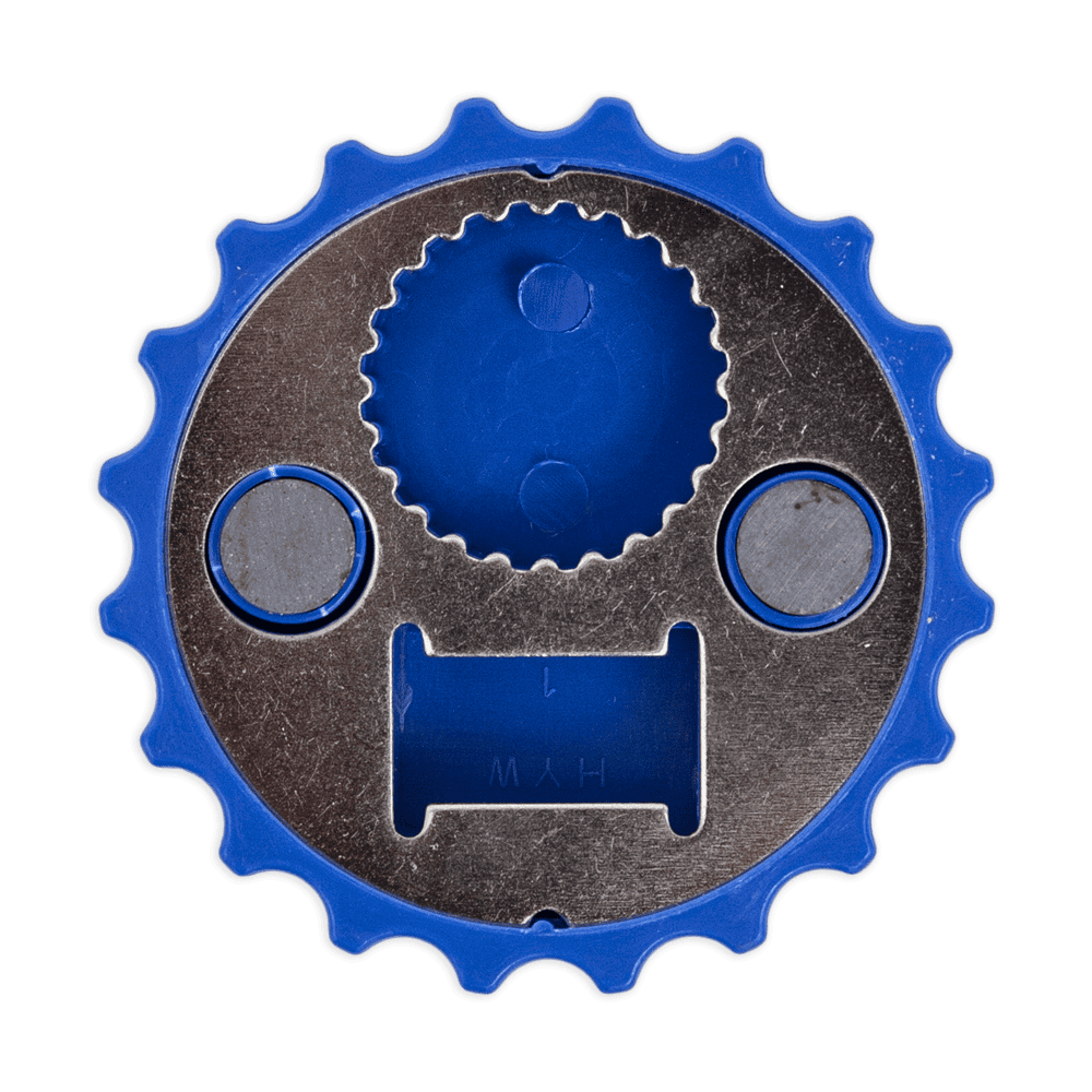 Flaschenöffner-Magnet blau – Bild 2